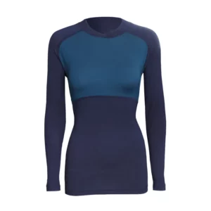 Explore ullarnærföt peysa kvenna, blá