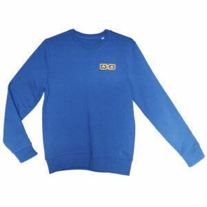 Skátapeysa dökkblá barna